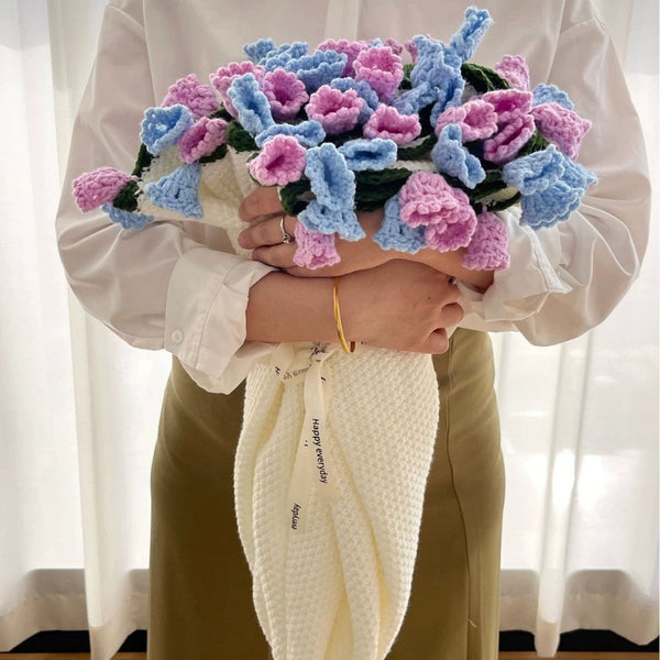 Rose & Lily Bouquet Blanket - Cotton Candy Flower Garden