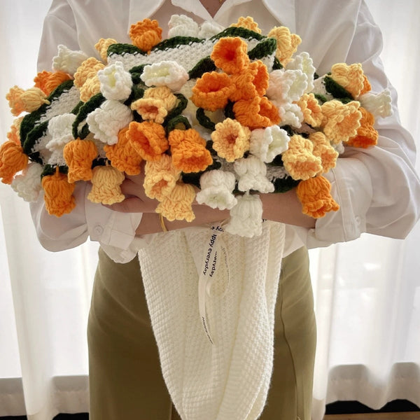 Rose & Lily Bouquet Blanket - Sunset Flower Garden