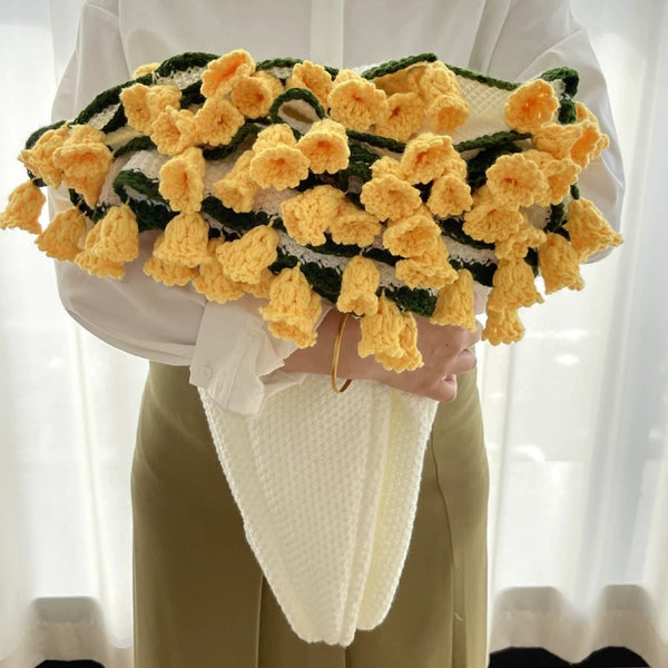 Rose & Lily Bouquet Blanket - Yellow Flowers