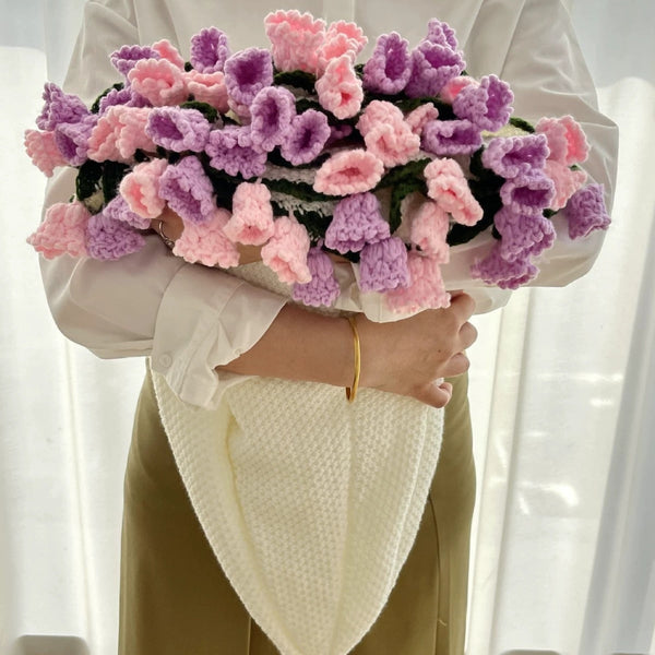 Rose & Lily Garden Bouquet Blanket - Lilac Flower Garden