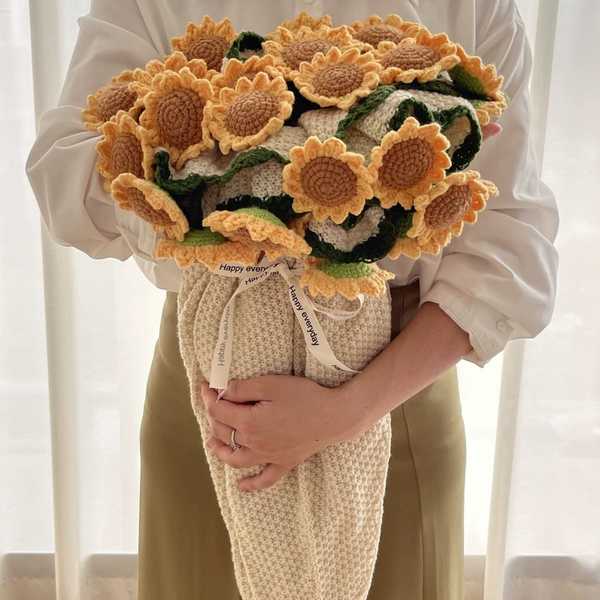 Rose & Lily Bouquet Blanket - Sunflowers Flowers